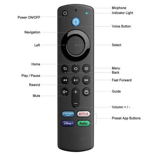 Điều khiển từ xa bằng giọng nói l5b83g cho amazon alexa fire tv stick 2nd / 3rd gen / lite / 4k