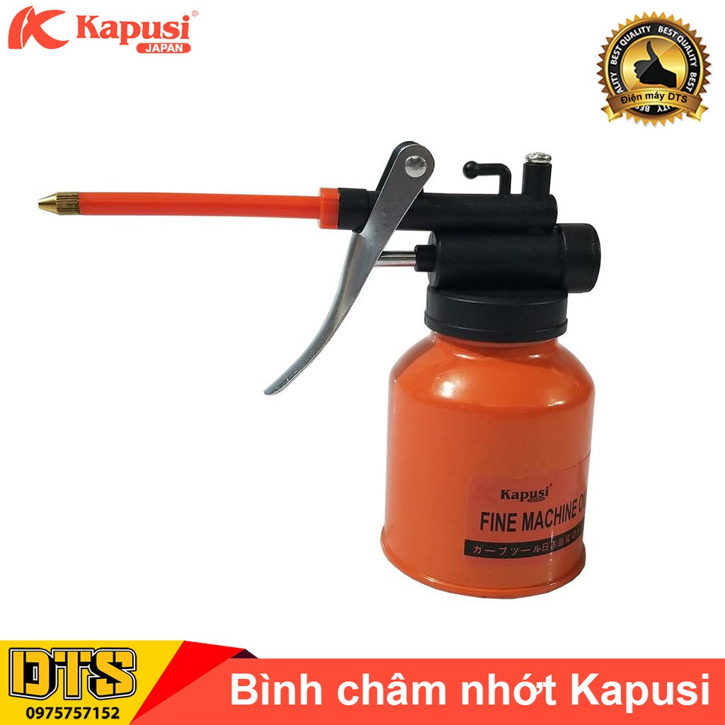 Bình châm nhớt kim loại cho máy móc cơ khí, ống nhựa dẻo Kapusi 250ml (Vịt dầu kim loại)