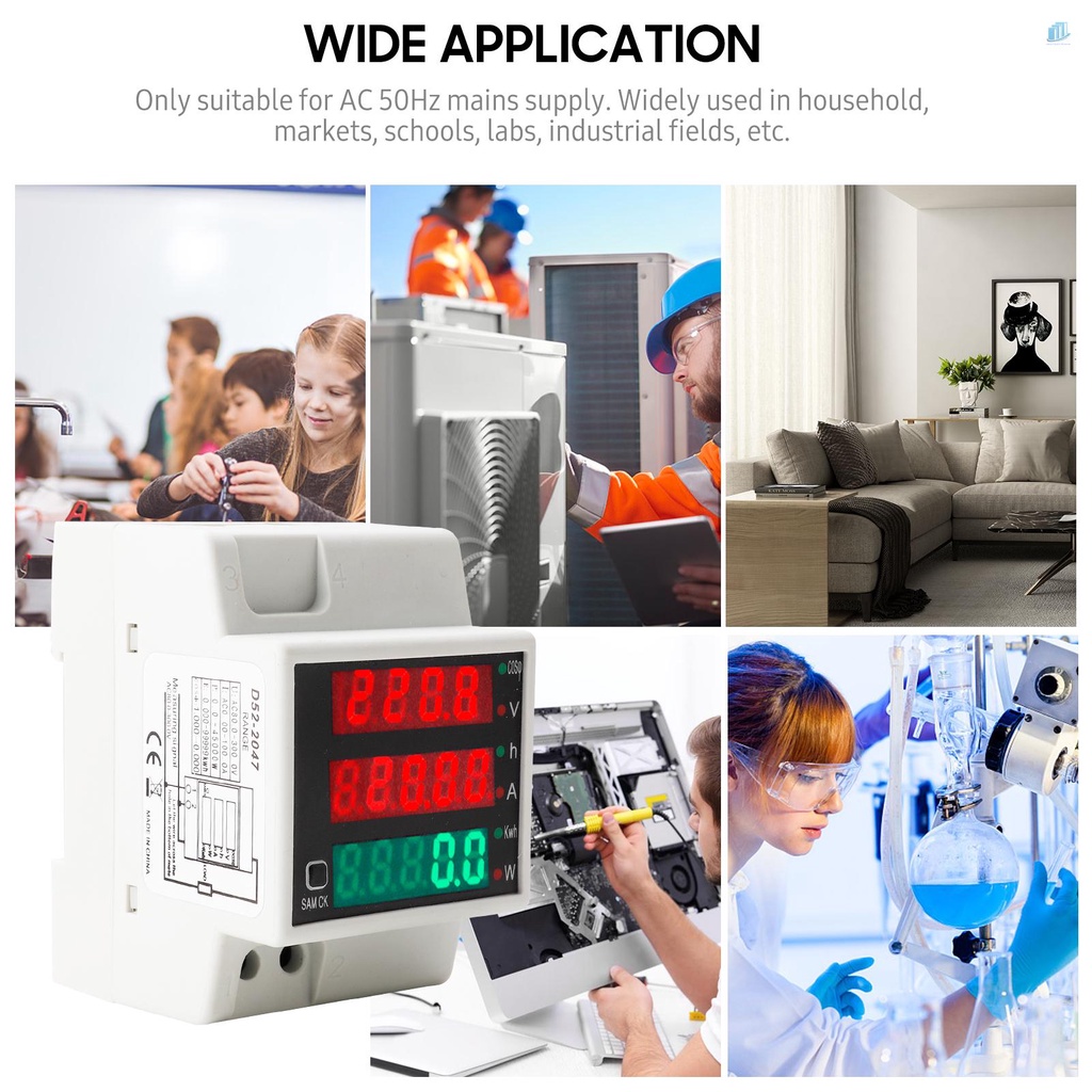 Đồng Hồ Đo Điện Áp Kỹ Thuật Số Đa Năng AC80-300V 100A (s2mwvn)