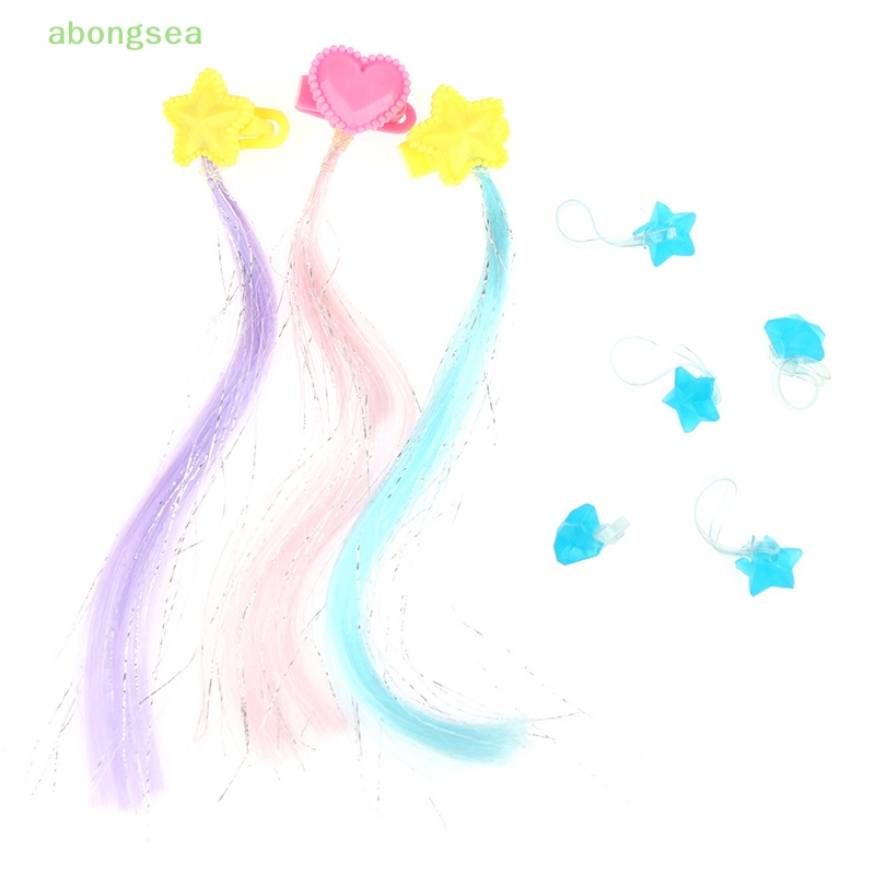 Abongsea Set 2 Kẹp Tóc Mini Hình Búp Bê Xinh Xắn Cho Bé Gái