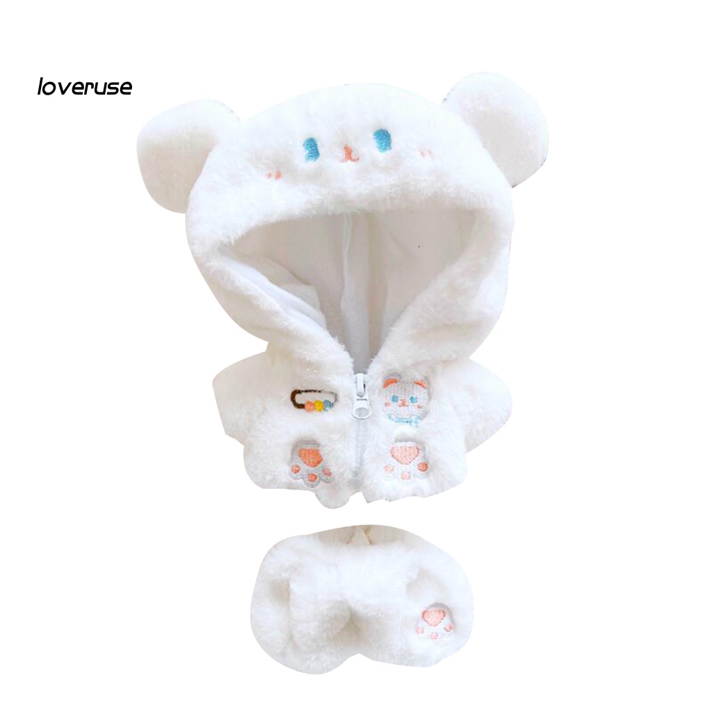 / Lo / Bộ Quần Áo Cho Búp Bê Thỏ Trắng Tinh Tế