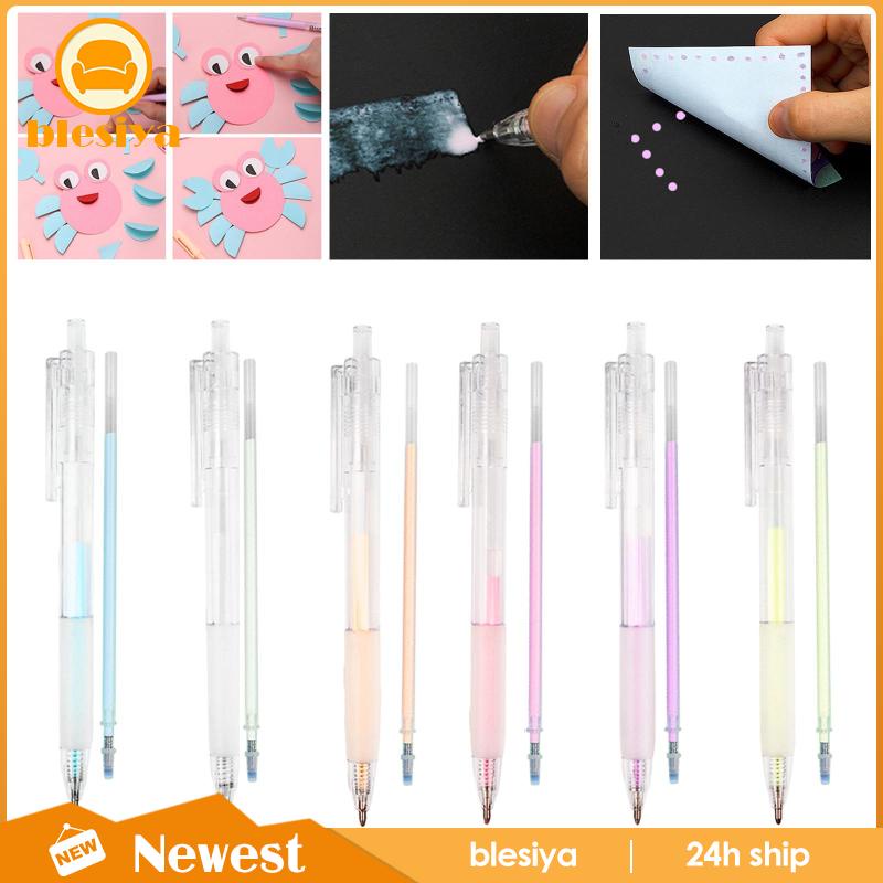 Set 6 Bút Nhấn Nhanh Khô Kèm Ruột Bút Thay Thế Tiện Dụng