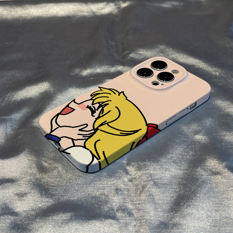 Ốp Điện Thoại Cứng Họa Tiết Cô Gái &amp; Mặt Trăng Dễ Thương Cho Iphone 117 Promax 14 138p HC7N