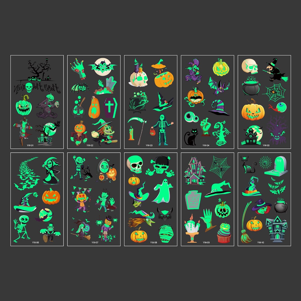 Set 10 Miếng Dán Hình Xăm Chống Nước Chống Mồ Hôi Chống Rơi Dễ Sử Dụng Cho Trẻ Em DIY