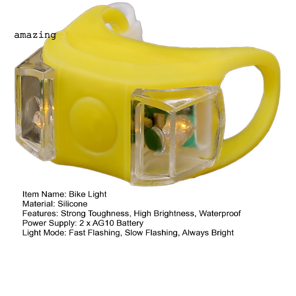 Công Tắc Nhấn Gắn Đuôi Xe Đạp Có Đèn LED Siêu Bền