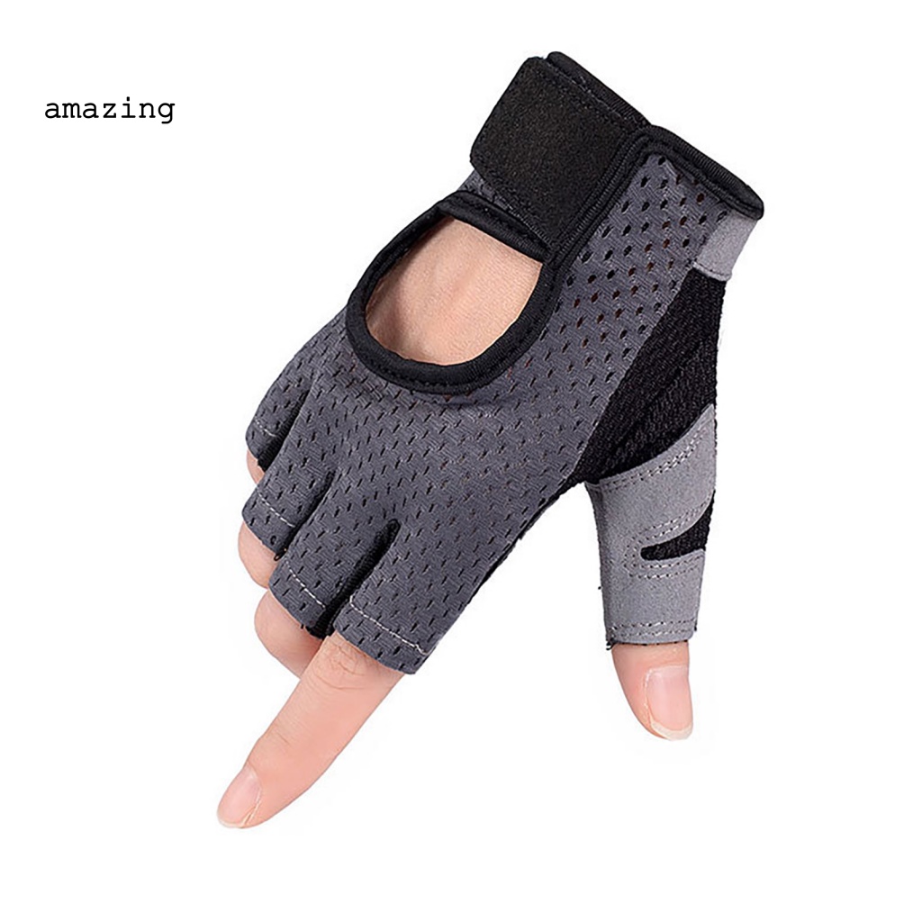 1 Đôi Găng Tay Thể Thao Nửa Ngón Chống Sốc