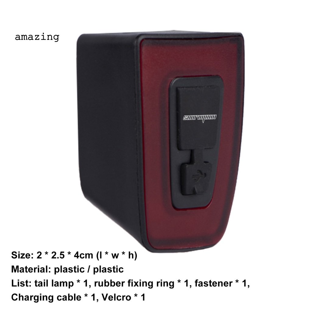 Đèn Đuôi Xe Đạp USB Siêu Sáng Chống Biến Dạng