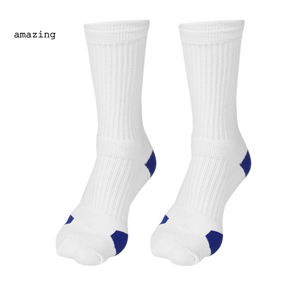 1 Đôi Vớ Thể Thao Co Giãn Thoáng Khí Có Gân Dành Cho Nam Nữ