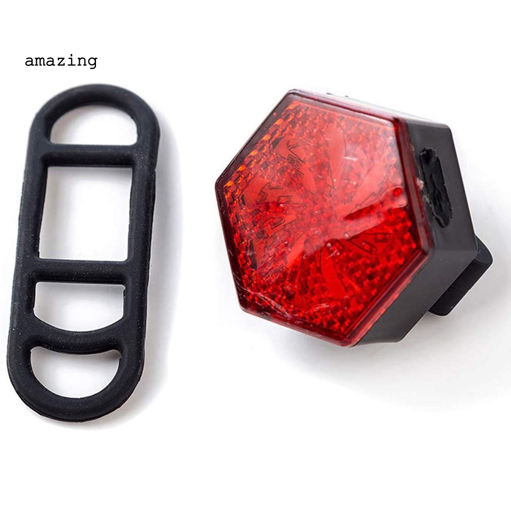 Đèn Cảnh Báo Chống Thấm Nước Có Thể Sạc Lại Bằng Cổng USB Gắn Đuôi Xe Đạp