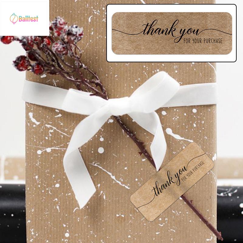 💜Cuộn 120 Miếng TEM dán chữ " Thank you" >