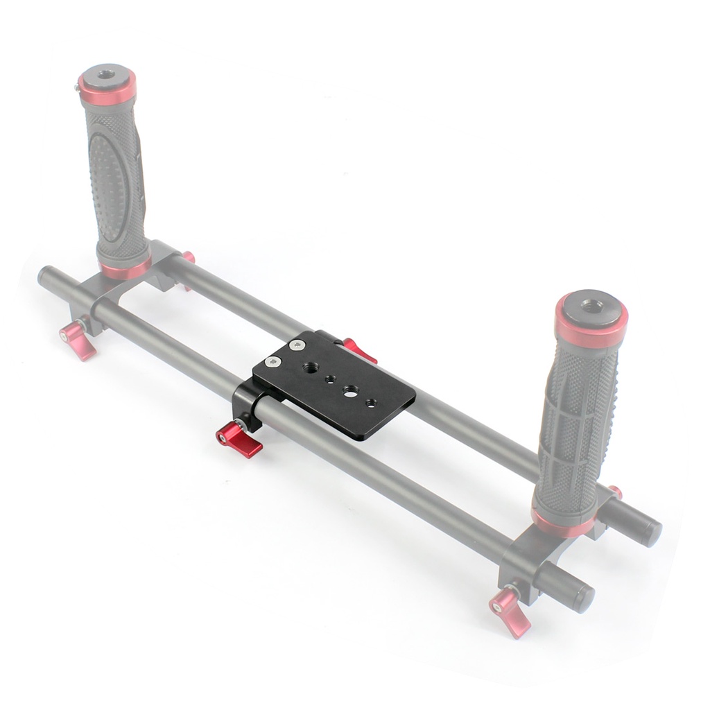 Feichao 15mm Thanh Kẹp 1 / 4 "3 / 8" Giá Treo Phô Mai Cho Máy Ảnh DSLR Vai Giàn Khoan Theo Dõi Hệ Thống Hỗ Trợ Tấm Trackblock Đế Chân Máy 5D2 5D3 550D