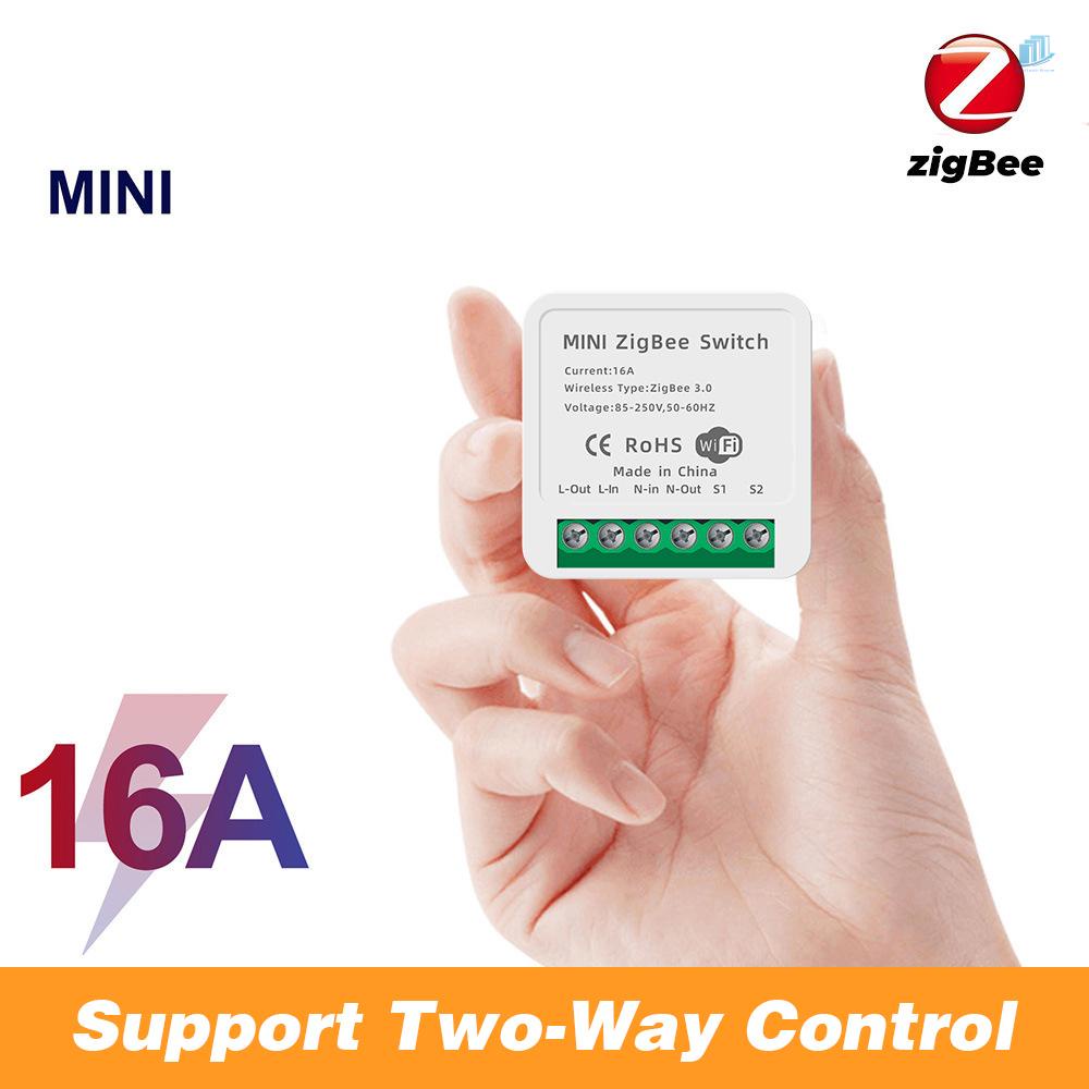 Mô Đun Công Tắc Rơ Le Mini ZigBee 3.0 16A Điều Khiển Bằng Giọng Nói Tiện Dụng Cho Gia Đình AC 85-250V
