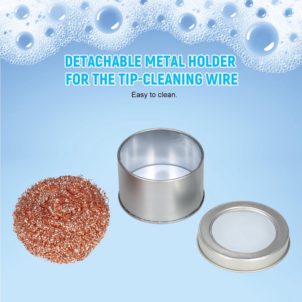 Dụng Cụ Vệ Sinh Mũi Hàn Điện Tử Thông Minh Bằng Thép Không Gỉ Kèm Giá Đỡ