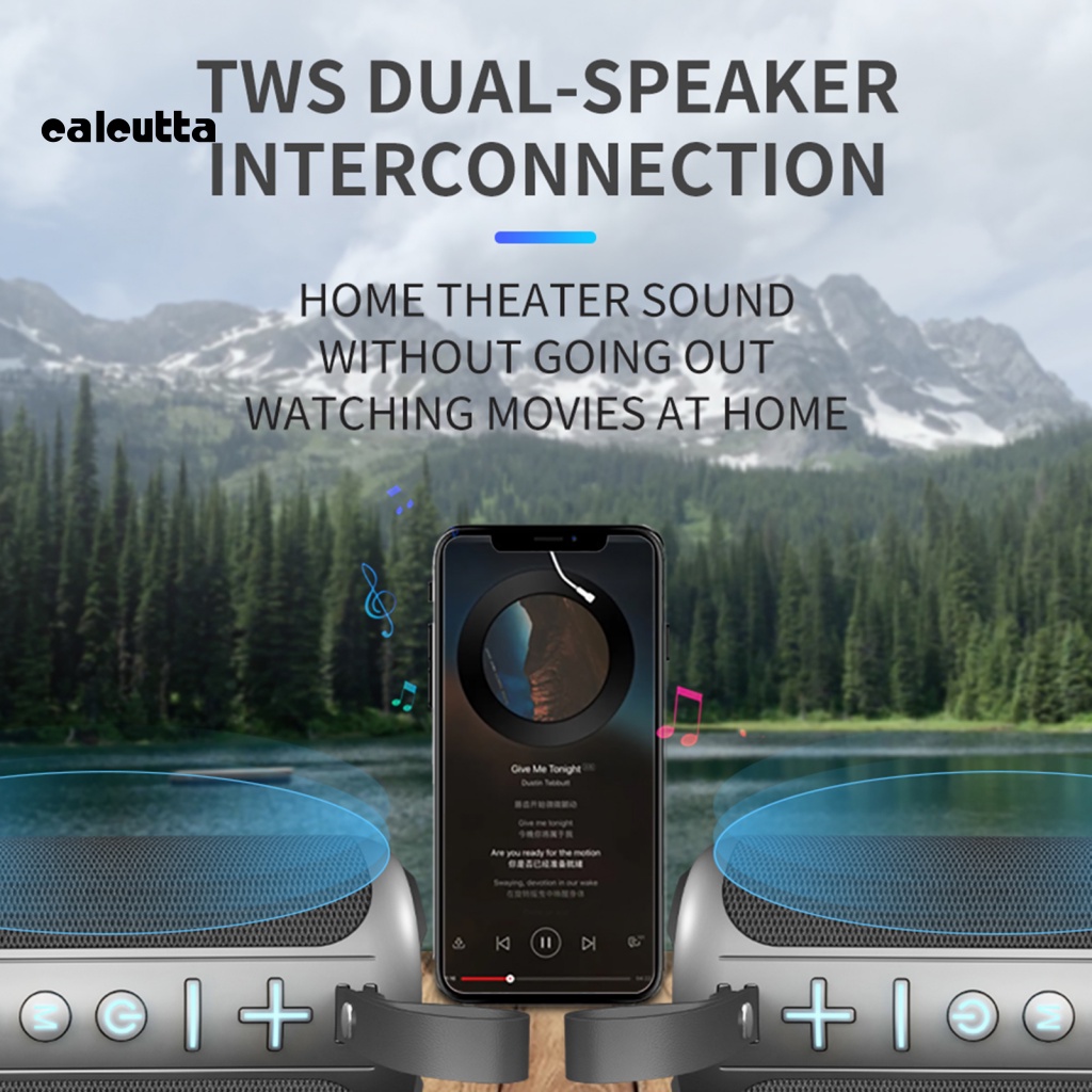 Loa Không Dây Âm Thanh Siêu Trầm Chống Thấm Nước IPX5 Bluetooth 5.1 Chuyên Dụng Cho Gia Đình