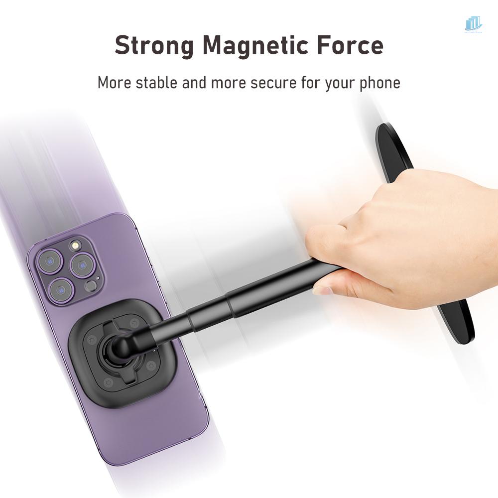 Giá Đỡ Điện Thoại / Máy Tính Bảng Vrinone VRIG MG-04 Gấp Gọn Xoay 360 Độ Tiện Dụng° Giá Đỡ Điện Thoại Hít Nam Châm Có Thể Điều Chỉnh Chiều Cao Cho iPhone 14 / 13 / 12