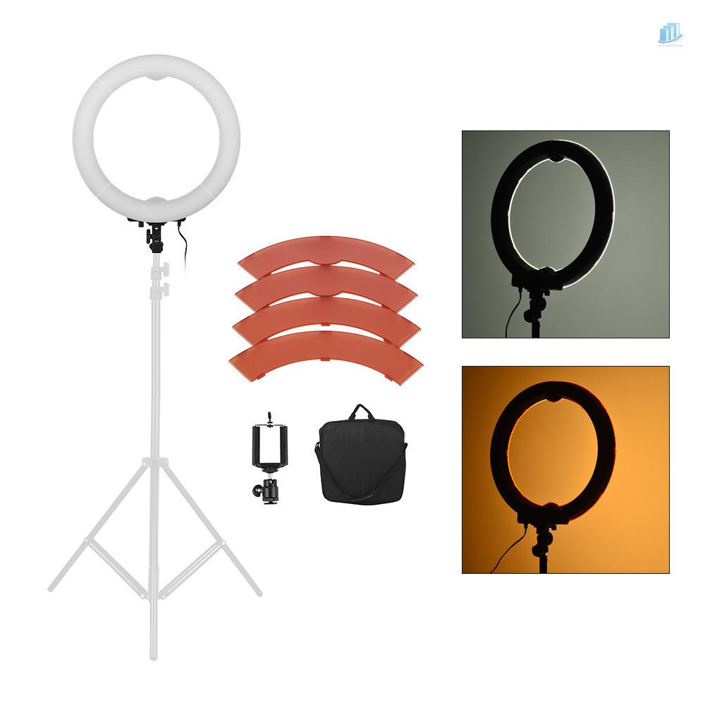 ANDOER Vòng Đèn LED 36W 5500K Có Thể Điều Chỉnh Độ Sáng Kèm Túi Lọc Màu Dành Cho Nhiếp Ảnh