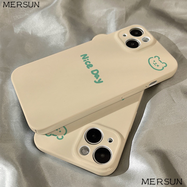 Ốp Điện Thoại Cứng Họa Tiết Hoạt Hình Chú Gấu Dễ Thương Cho iphone14promax 2VBH 1113 12P