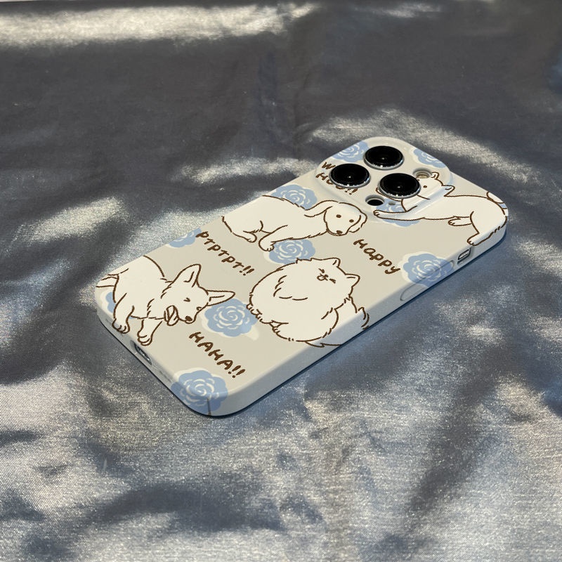Ốp Điện Thoại In Hình Chó / Mèo / Bông Hoa Xinh Xắn Cho Iphone127 / Xsmax plus13 14 11 xr 8 G69V