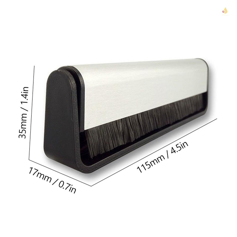 Bàn Chải Đĩa Vinyl Phonograph Bằng Sợi Carbon Mềm Mại Chống Tĩnh Điện Vệ Sinh Máy Hát Đĩa