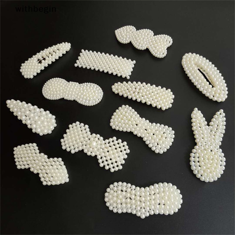 Kẹp Tóc Đính Nút Ngọc Trai Thời Trang Dành Cho Nữ