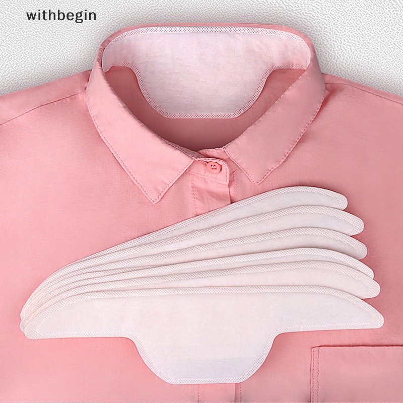 Bộ 10 Miếng Dán Thấm Hút Mồ Hôi Cổ Áo Màu Trắng Tiện Dụng