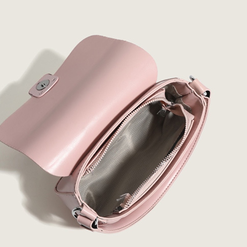 Túi Đeo Chéo Khóa Nam Châm Màu Sắc Ngọt Ngào Thời Trang Cho Nữ