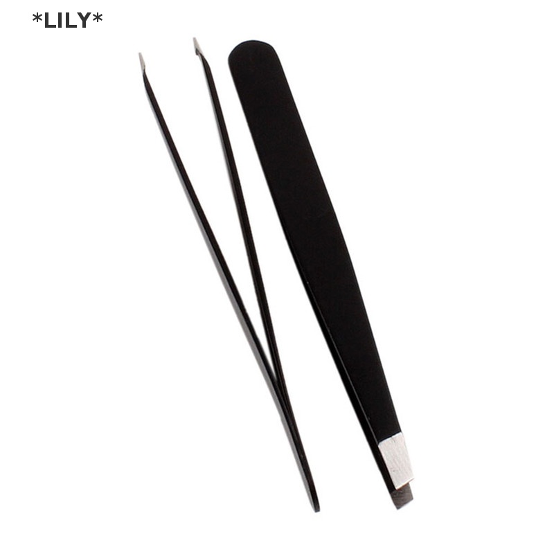 LILY Chuyên Nghiệp Lông Mày Tweezer Slanted Tóc Vẻ Đẹp Người Phụ Nữ Vẻ Đẹp Trang Điểm Màu Đen Nóng uuu