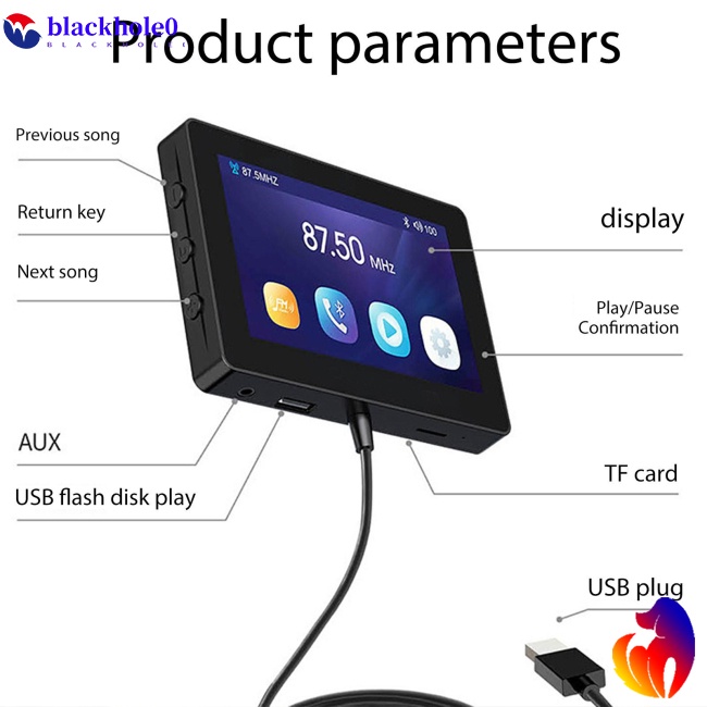 Máy Nghe Nhạc Mp5 M6 Bluetooth Không Dây 4.3 Inch Rảnh Tay Mp5 Kèm Điều Khiển Từ Xa Cho Xe Hơi