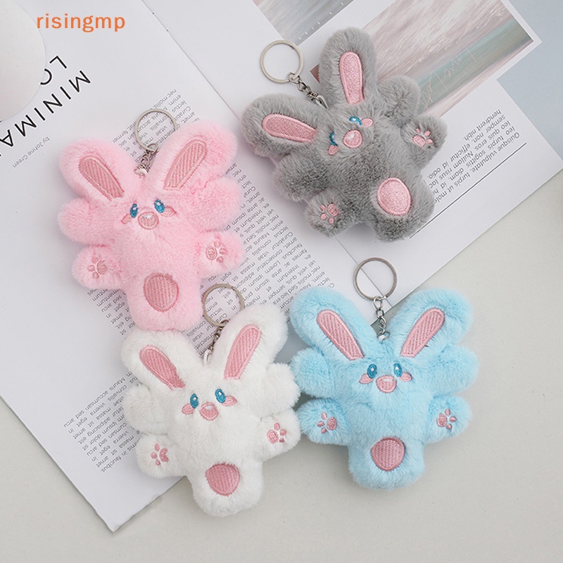 Móc Khóa Thỏ Nhồi Bông Giàu Sang Gắn Ba Lô