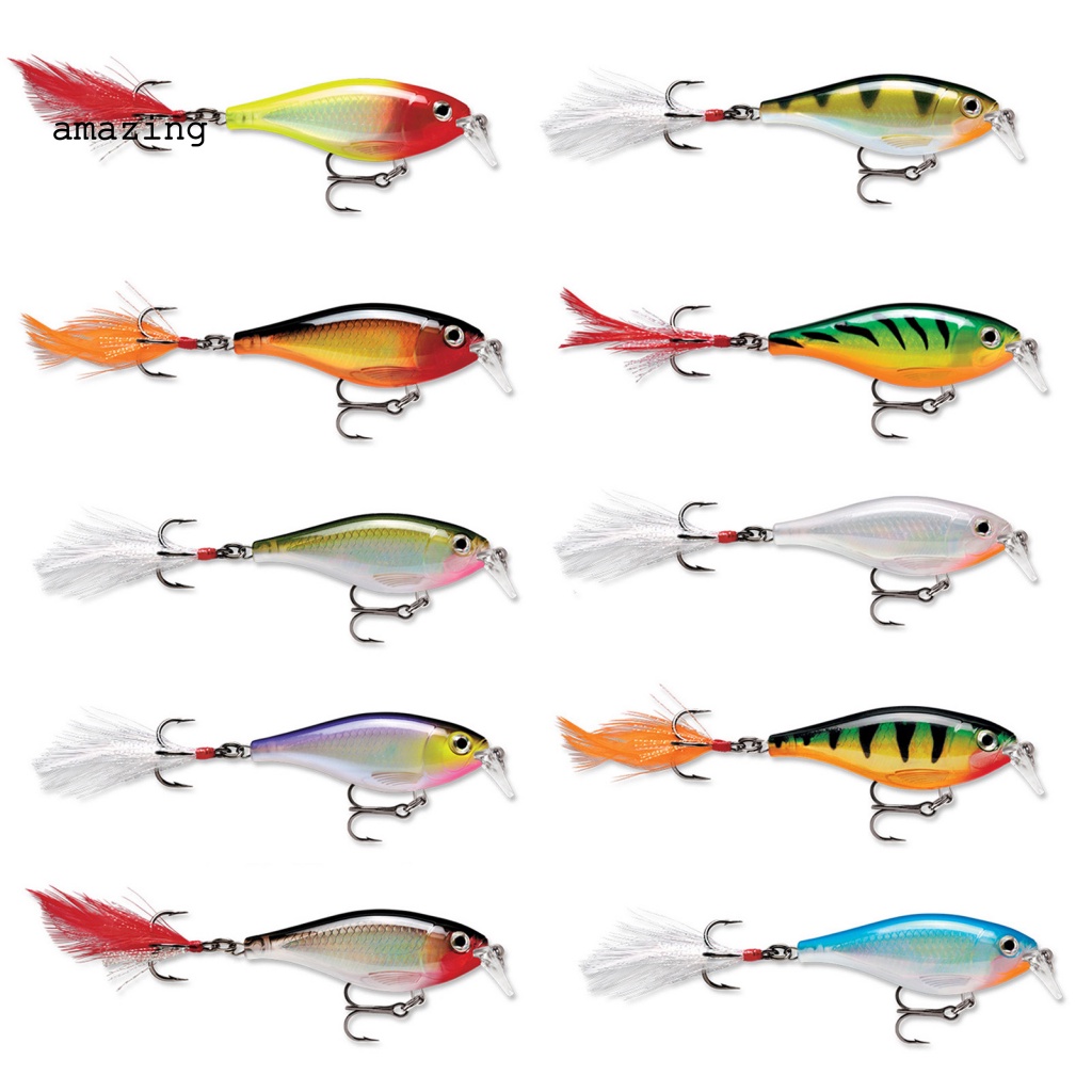 Mồi Giả Nhử Cá 3D Bằng Nhựa 12.3-13g / 8.5-9cm Gắn Kèm Móc Câu