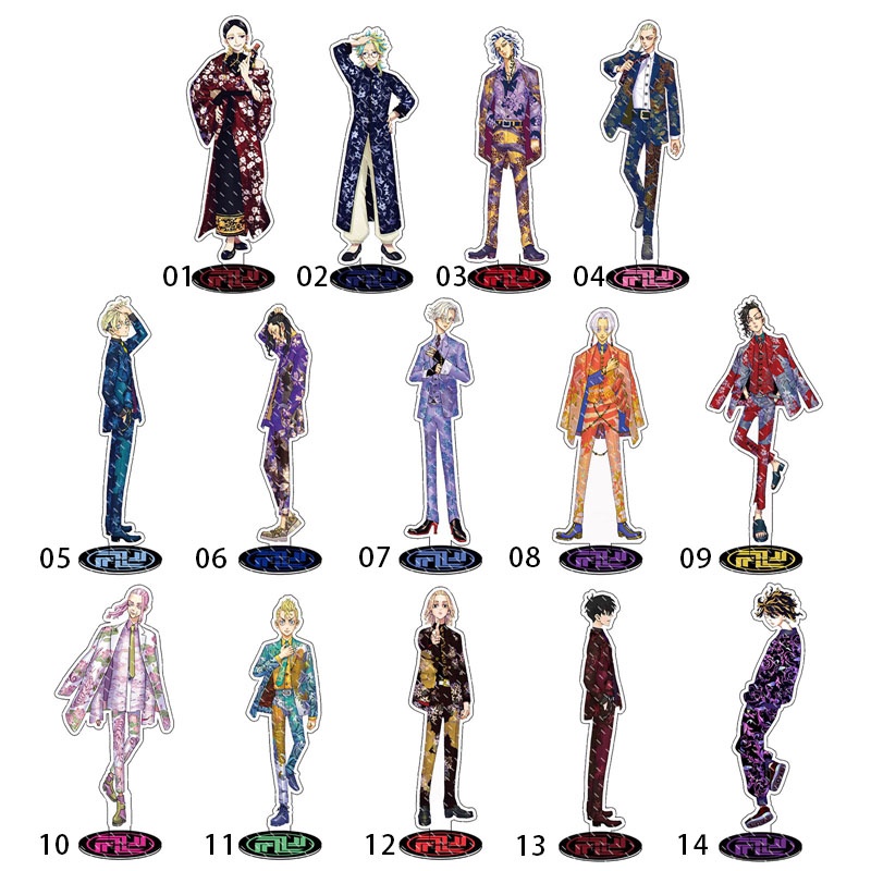 Mô Hình Nhân Vật Anime Tokyo Revengers Hai Mặt Bằng Acrylic Để Bàn Trang Trí