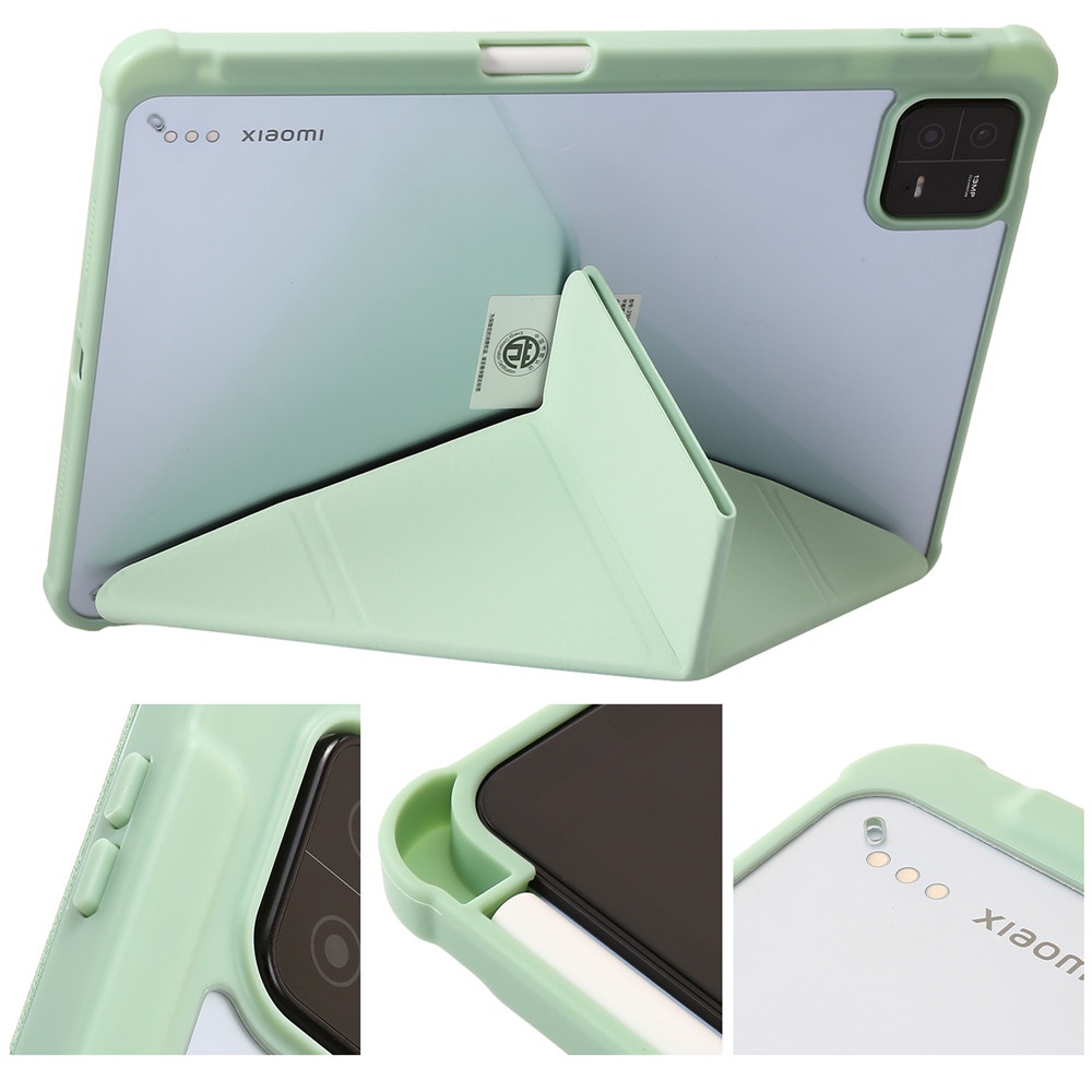 Bao Da Máy Tính Bảng Nắp Lật Thông Minh Có Ngăn Đựng Bút Cho Xiaomi Mi Pad 6 / Xiaomi Mi Pad 6 Pro 11 inch 2023 Giá Đỡ