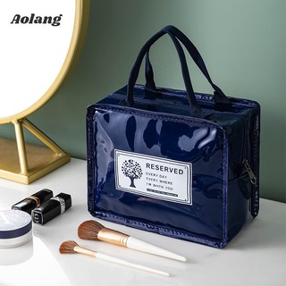Aolang Túi Đựng Mỹ Phẩm Da PU Chống Thấm Nước Sức Chứa Lớn Tiện Dụng Cho Nữ