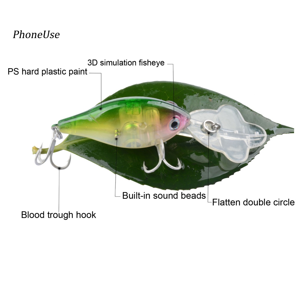 Mồi Giả Nhử Cá Bằng PU 9g 9cm Mắt Cá 3D Gắn Kèm Móc Câu