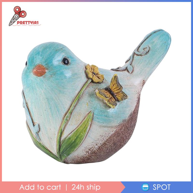 [Prettyia1] Tượng Chim Nhỏ Trang Trí Điêu Khắc