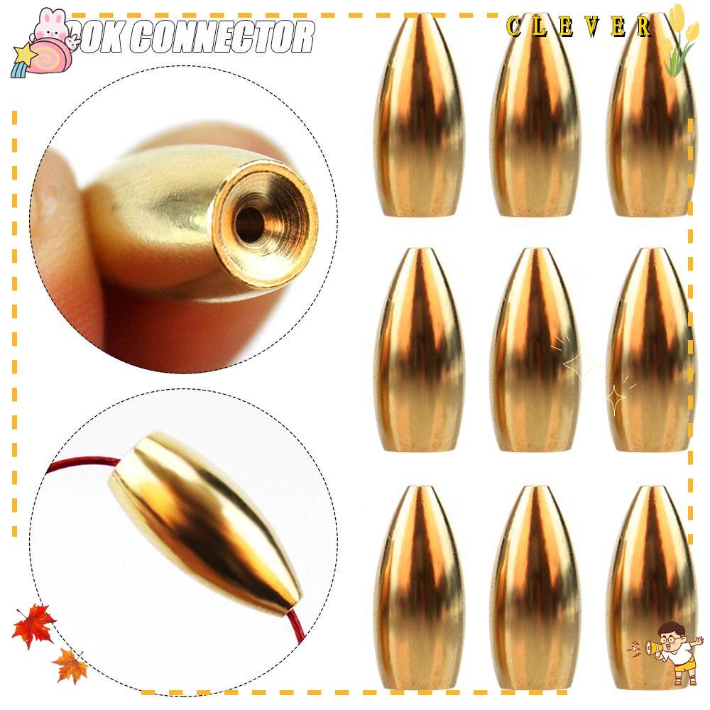 Set 5 Chì Câu Cá Bằng Đồng 3.5g,5g,7g,10g,12g,14g,17g,21g