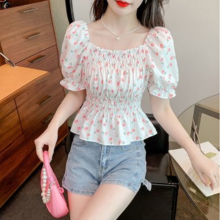 Hàng Mới Về Áo Sơ Mi Không Viền Họa Tiết Hoa Xoắn Và Ngọt Ngào Kiểu Pháp Sang Trọng Cho Nữ