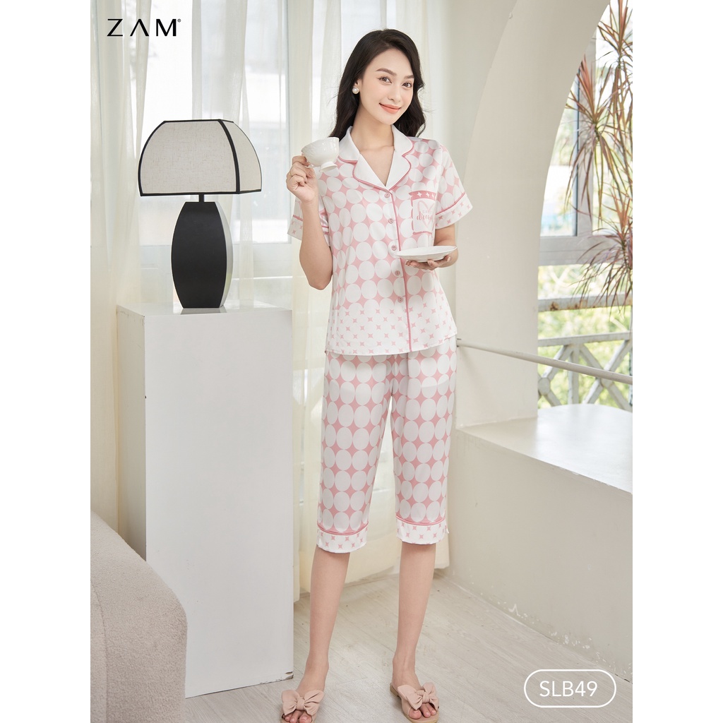 Zam Luxury - SLB49 - Ngắn tay quần lửng THOI HỒNG