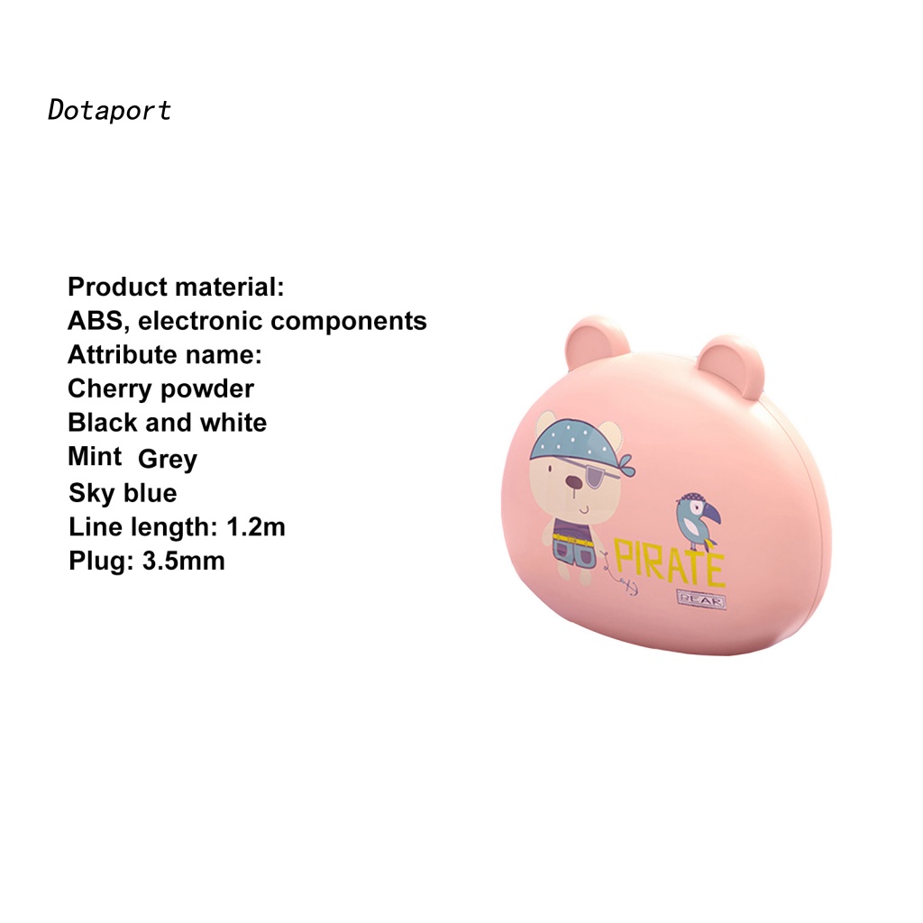 Tai Nghe Nhét Tai KDDT- Giắc Cắm 3.5mm Âm Thanh HiFi Có Hộp Đựng Họa Tiết Hoạt Hình Cho Điện Thoại Thông Minh