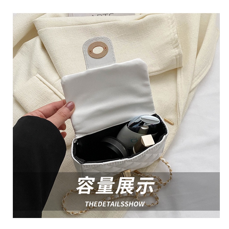 Túi Đeo Chéo Da PU Hình Vuông Họa Tiết Kẻ Sọc Đơn Giản Thời Trang Dành Cho Nữ