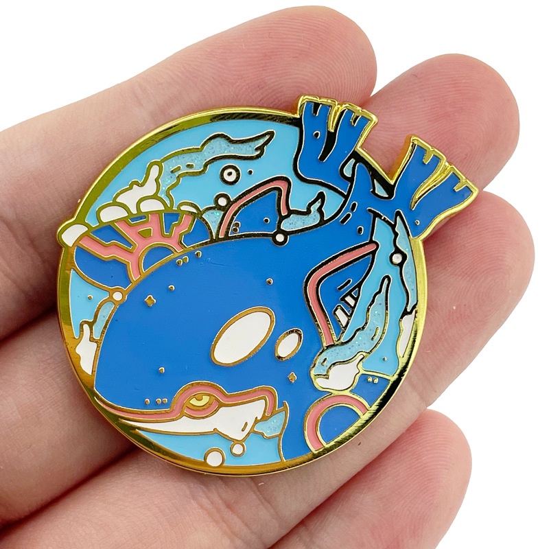 Trâm Cài Áo Kim Loại Hình pokemon groudon kyogre rayquaza Dễ Thương Phổ Biến Thời Trang mewtwo arceus miraidon koraidon