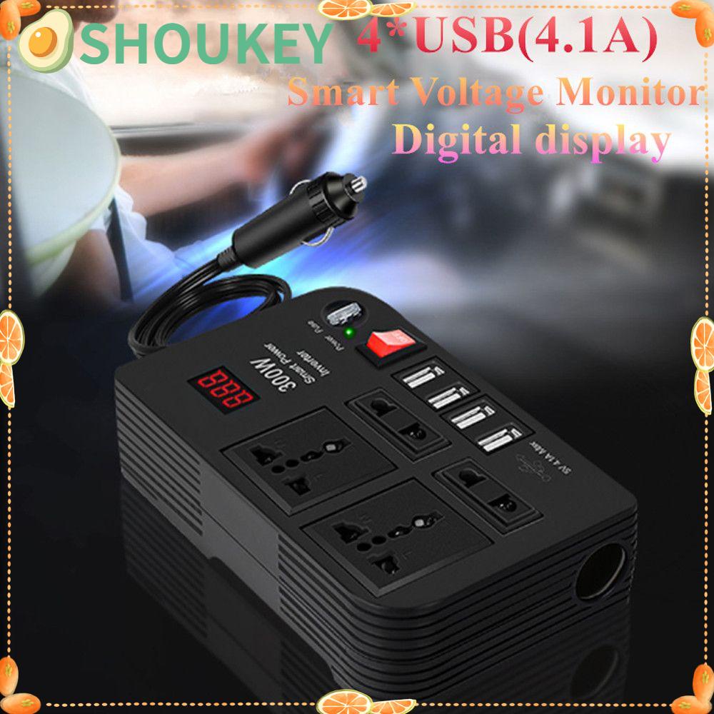 Bộ Chuyển Đổi Nguồn Điện SHOUKEY 300W Cho Xe Hơi