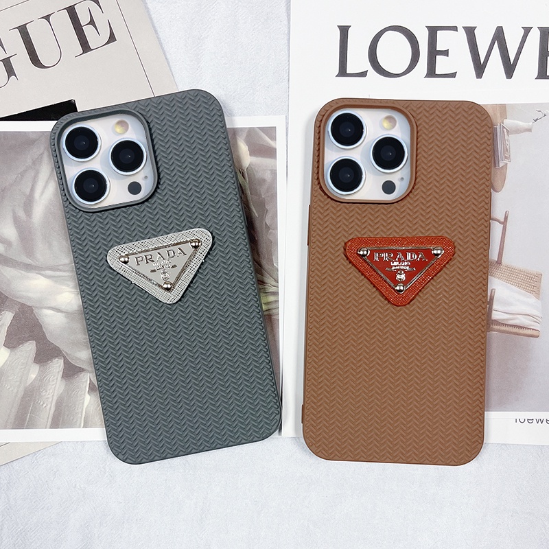 Fashion prada High luxury style iPhone 14 13 ProMax 14plus 14 Xs Max XR Phone Case for Apple 12 ProMax 13 13Pro 11pro 14pro 7 8 Plus 7+ 8+ Candy Weave Soft Cover Phone Case