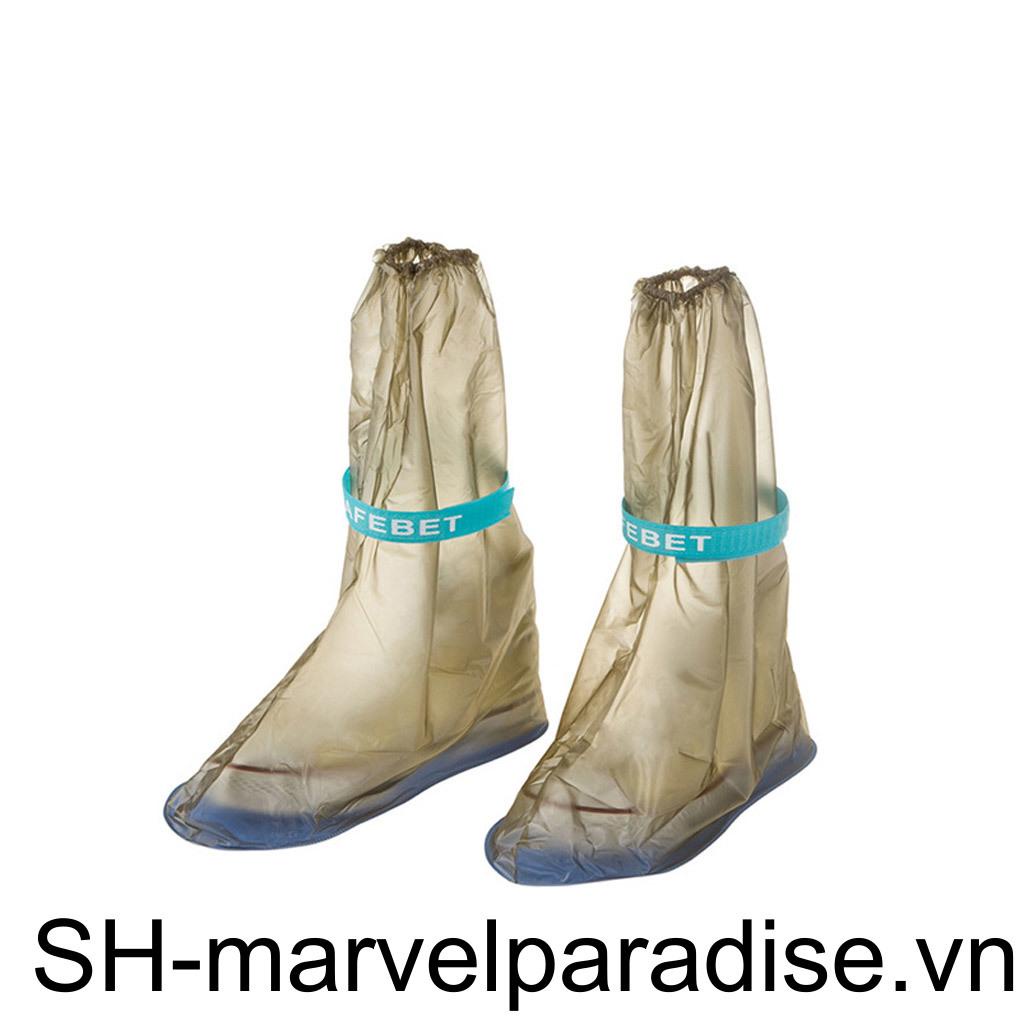 Vỏ Bọc Giày Đi Mưa Bằng Nhựa PVC Chống Thấm Nước Tái Sử Dụng Tiện Lợi
