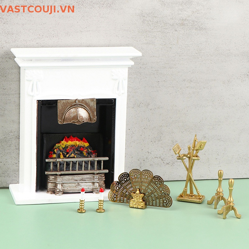 1 Bộ Quạt Làm Sạch Đồ Nội Thất Cho Nhà Búp Bê VASTJI Tỉ Lệ 1: 12