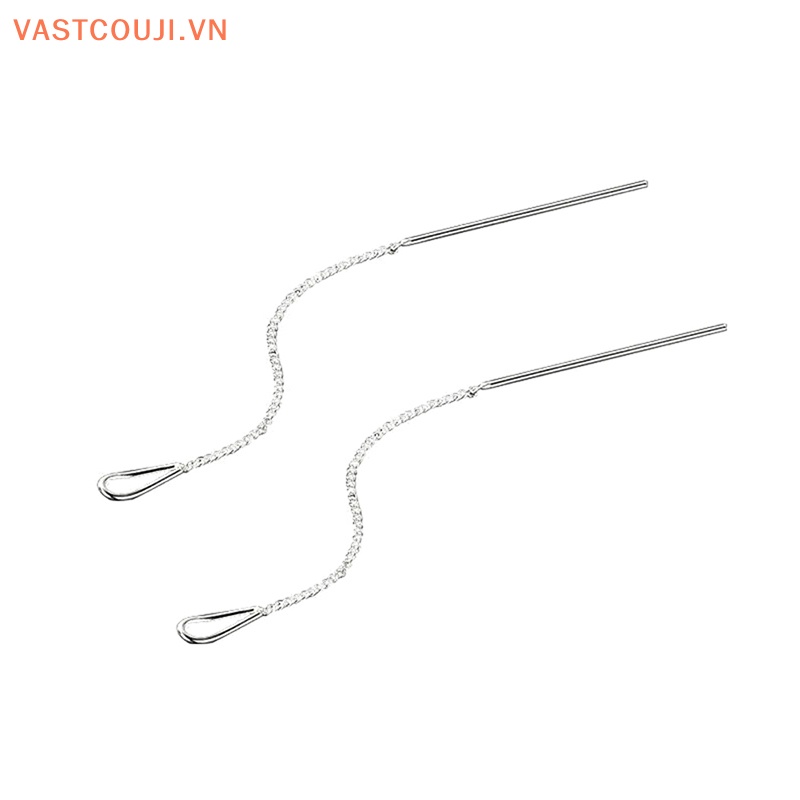 Khuyên Tai Chuỗi Dài Tua Rua Phong Cách Đơn Giản Cho Nữ