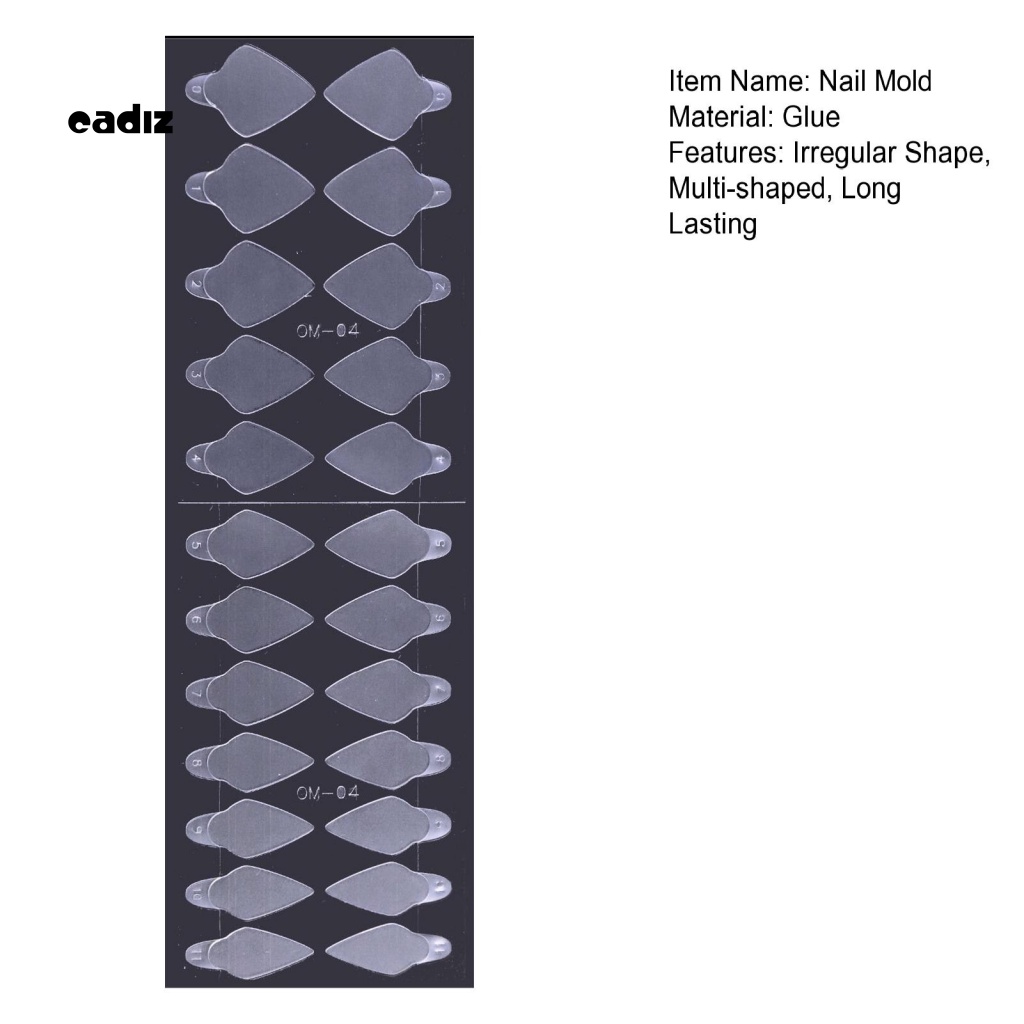 Set 24 Khuôn Làm Móng Nghệ Thuật DIY Thông Dụng Cho Gia Đình
