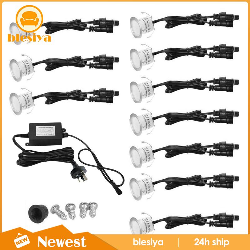 Bộ 10 Đèn LED Chống Thấm Nước Trang Trí Lối Đi Sân Vườn