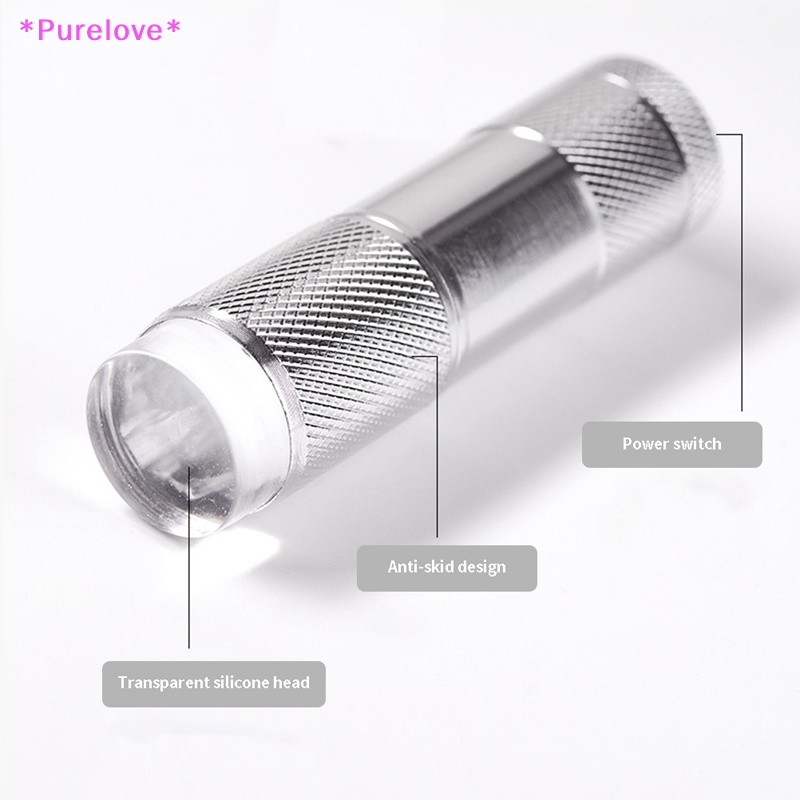 Đèn LED UV Mini Cầm Tay Bằng Silicon Di Động Tiện Dụng Mới