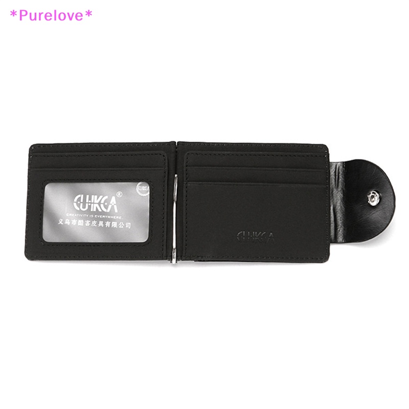 Ví Da Mini Siêu Mỏng Có Kẹp Tiền / Thẻ Tín Dụng Dành Cho Nam Mới